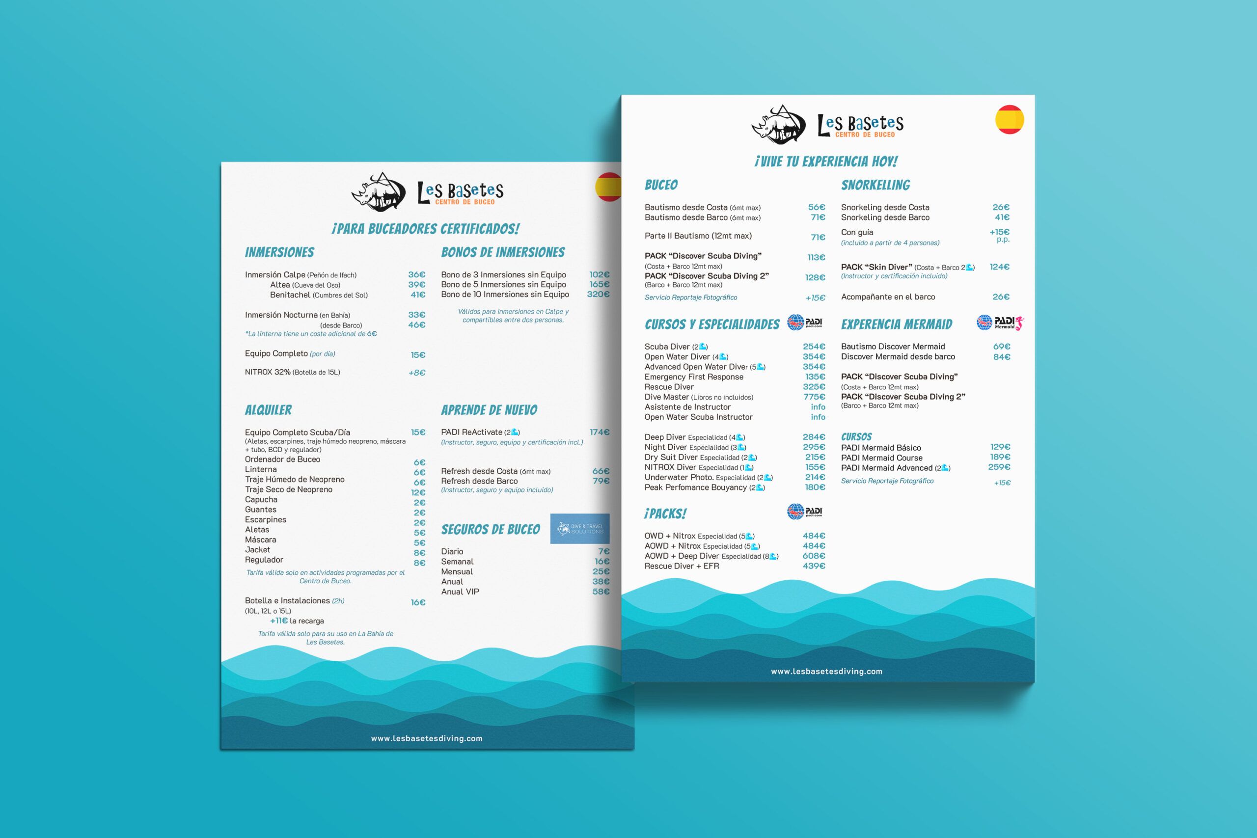 Price List Mock Up Basetes