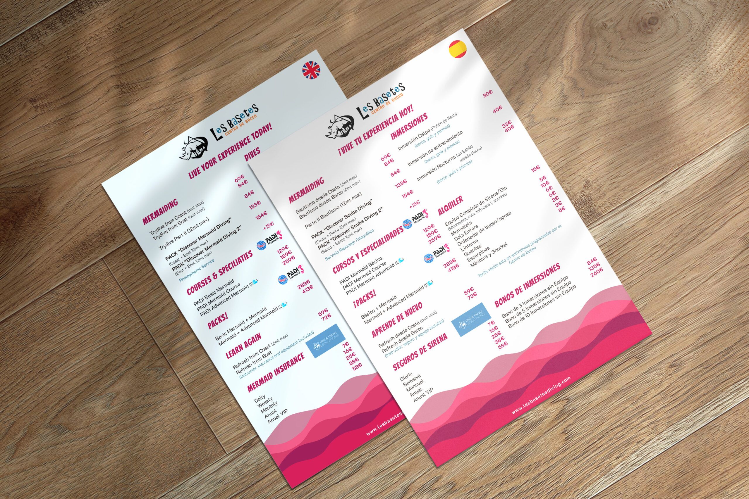 Price List Mock Up Mermaid